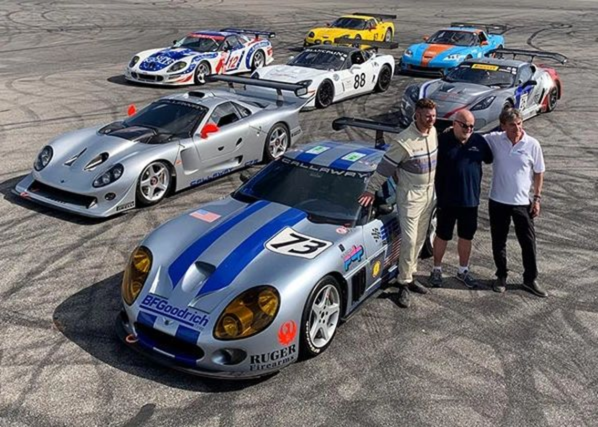 Great to see the #callaway #corvette family and the #1994 (!) Le Mans #racer #c4 Frieda back alive. I also remember watching the #C12R live in Texas decades ago and miss @callawaycompetitionger competing and winning  in the #GT3 #enduranceracing against all the other manufacturer supported brands. #c6 #c7 #c7gt3 #lemans #corvetteracing #corvettemotorsport #corvettelifestyle #historical thanks to @corvetteblogger